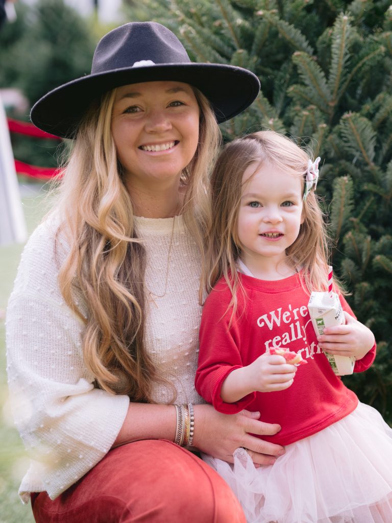 Nicki Odom with Daughter Holiday Magic at Merrimon-Wynne in Raleigh NC