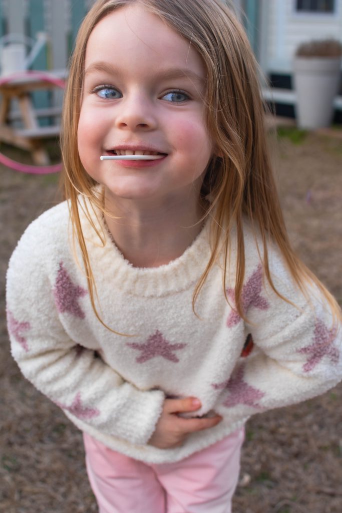 Nicki Odom's daughter in Tullabee Baby Retro Spring Style
