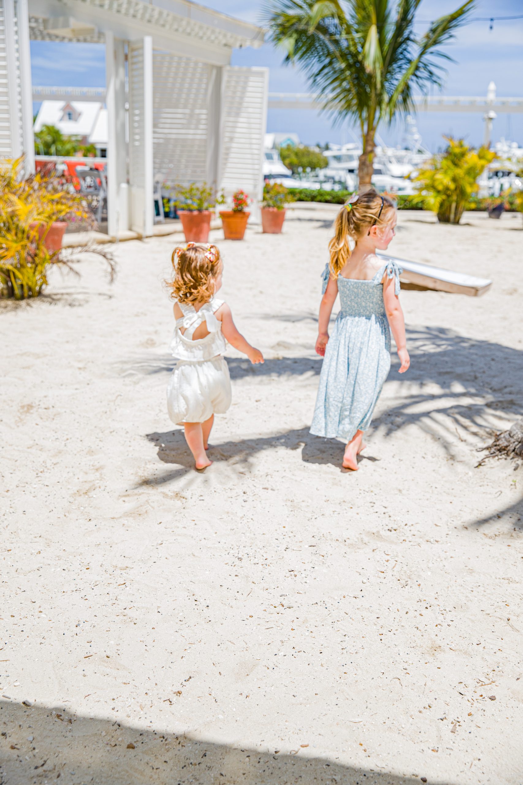 Two toddlers in Hope Town Bahamas