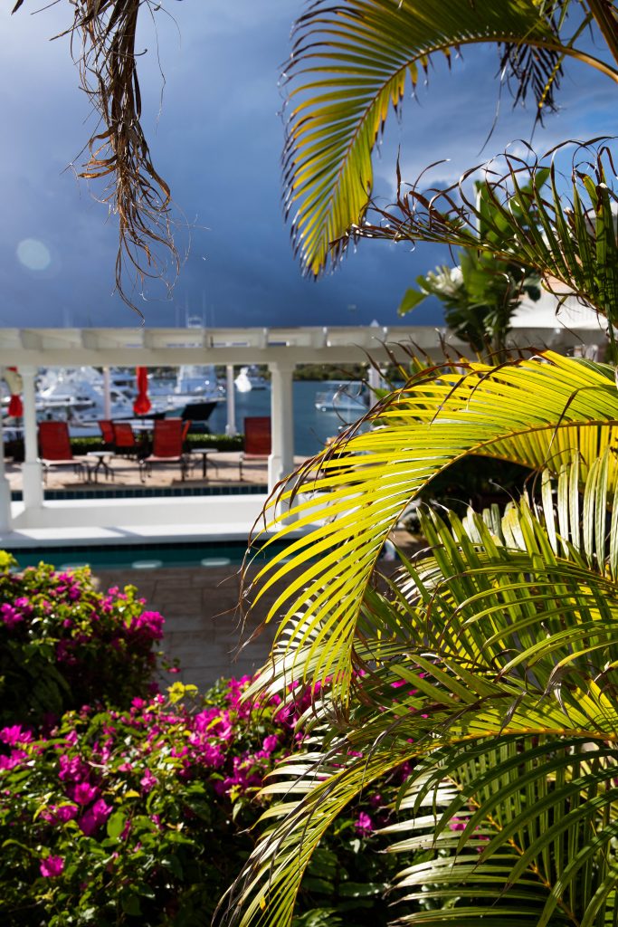 Cloudy skies in Hope Town Inn and Marina Bahamas