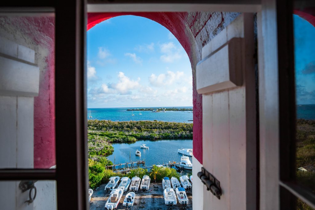 From the lighthouse window in Hope Town Bahamas