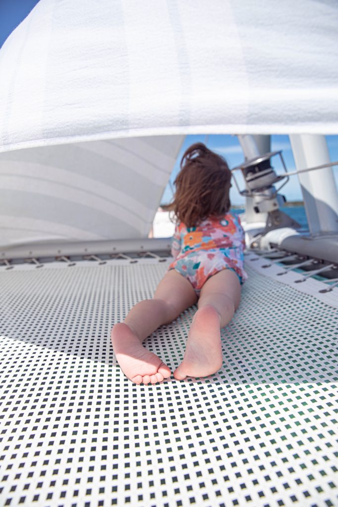 Nicki Odoms daughter on sailboat