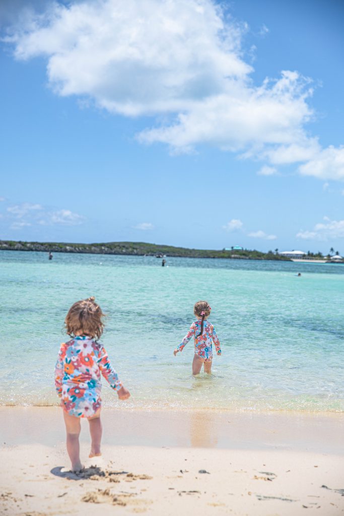 Nicki Odoms daughters at Tahiti Beach Bahamas