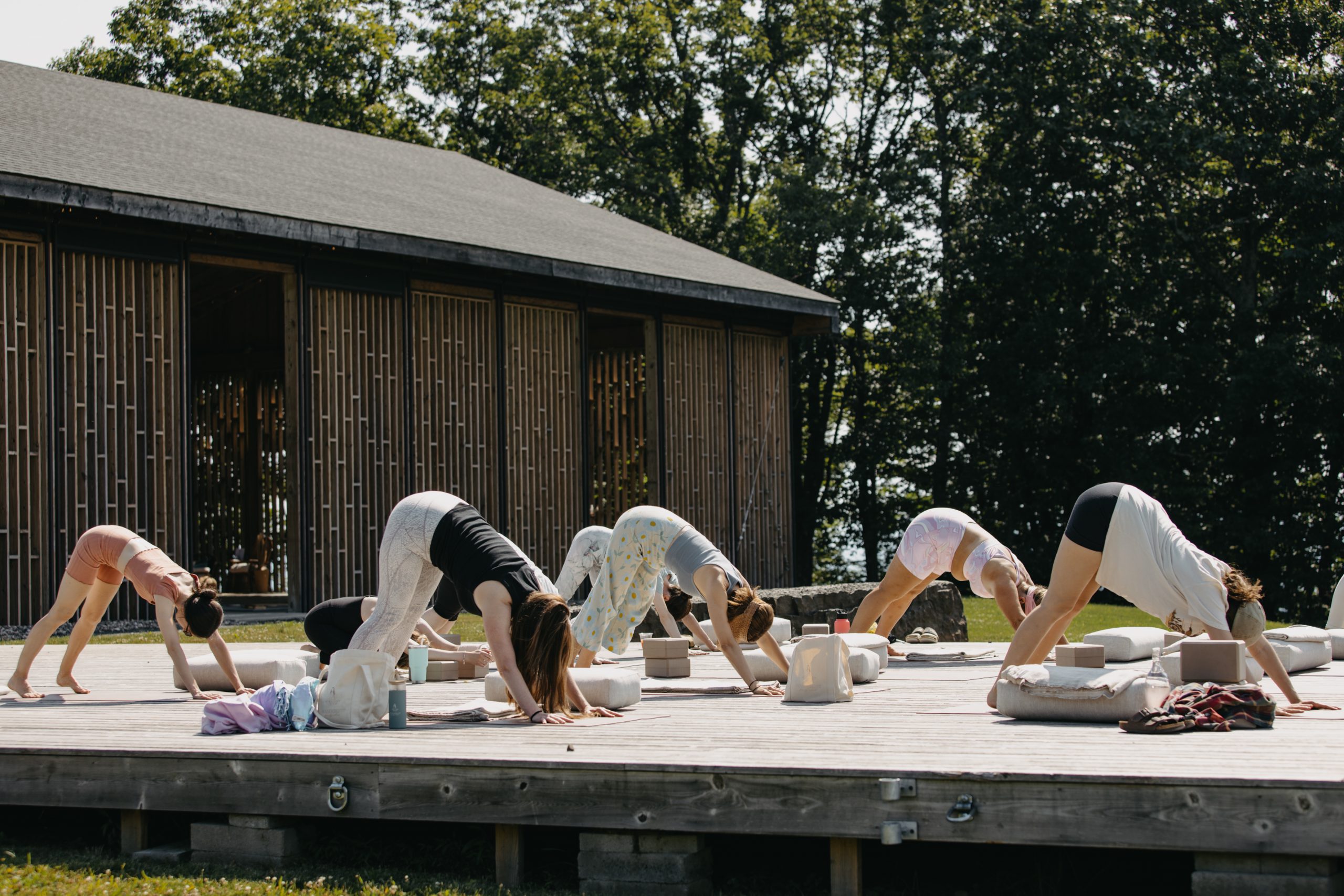 Wanderlust Family Retreats Yoga class