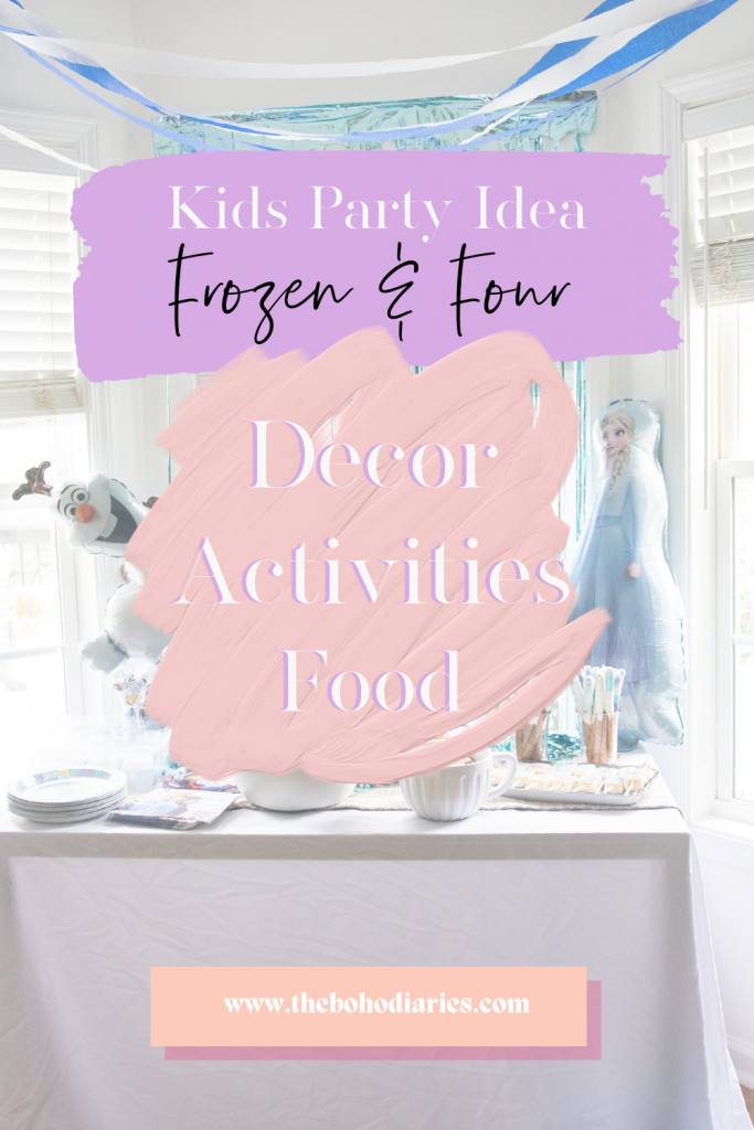Frozen and Four Kids Birthday Party