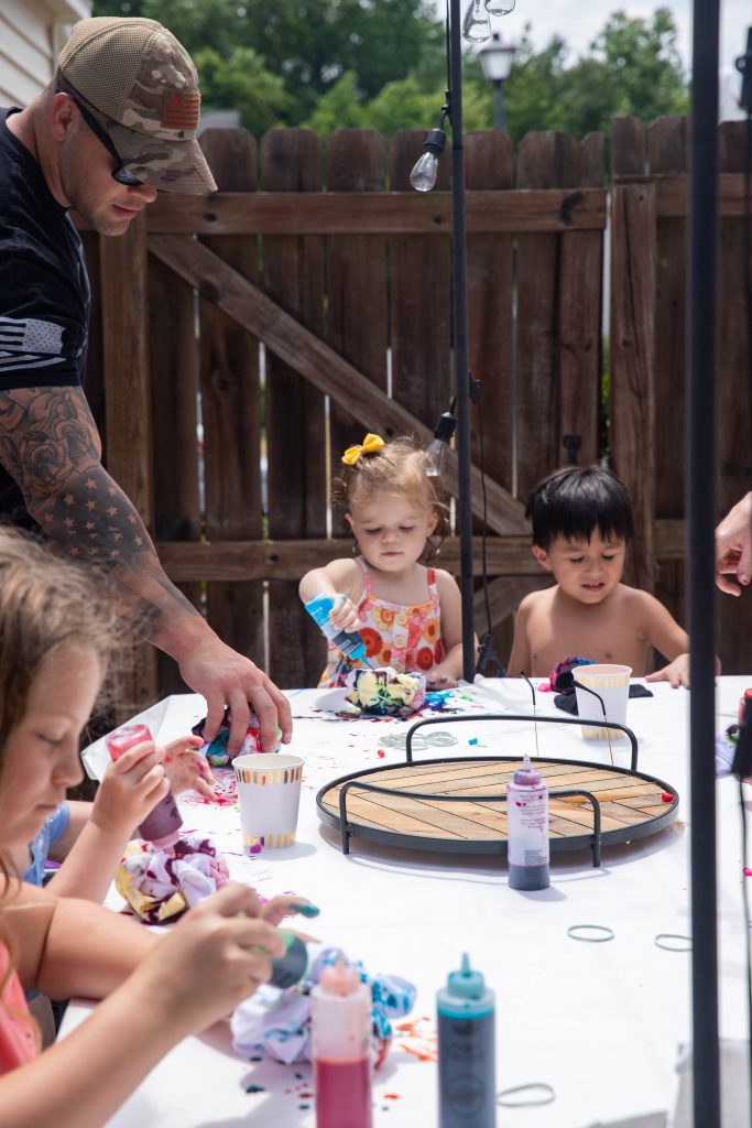 Two Groovy Birthday Party Tie Dye Activity