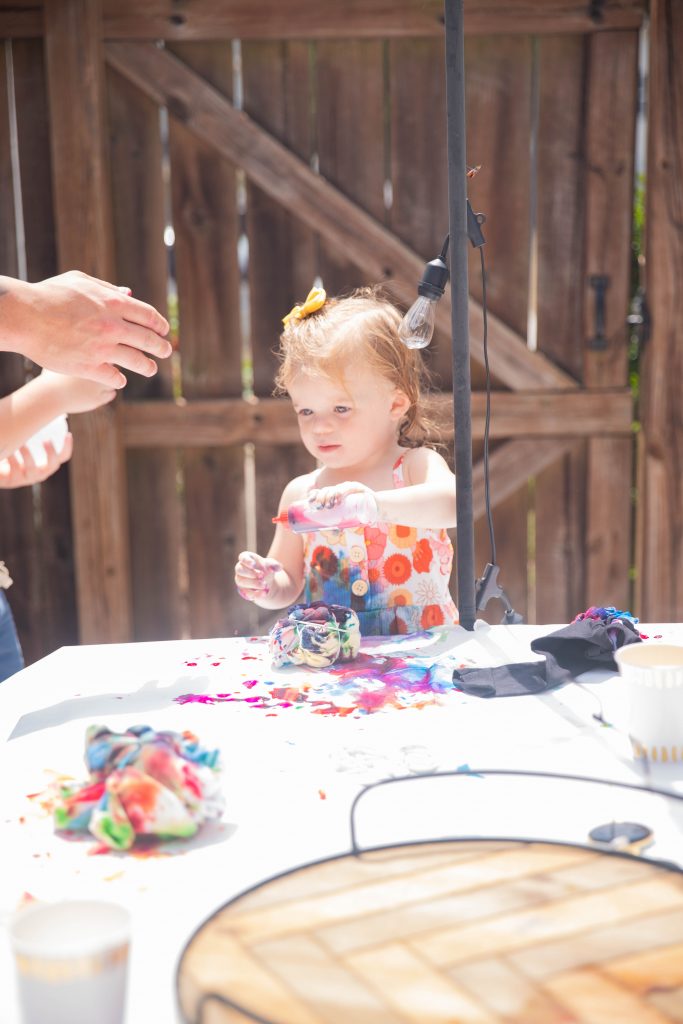 Two Groovy Birthday Party Tie Dye Activity