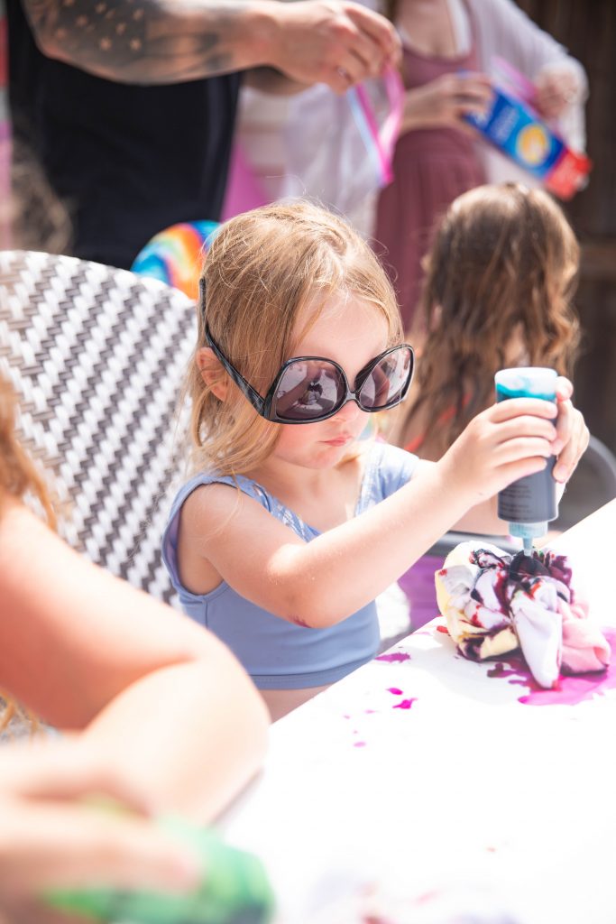 Two Groovy Birthday Party Tie Dye Activity