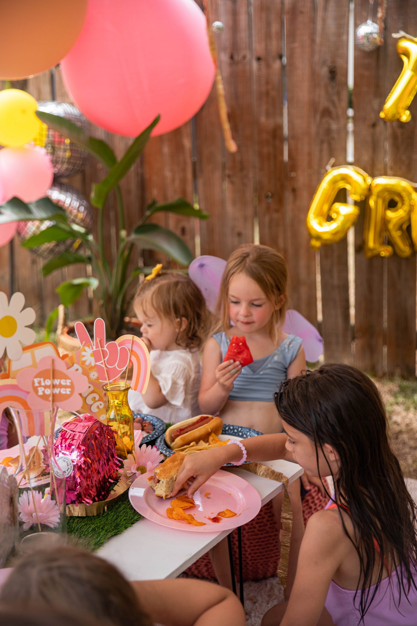 Nicki Odom and daughter at Two Groovy Birthday