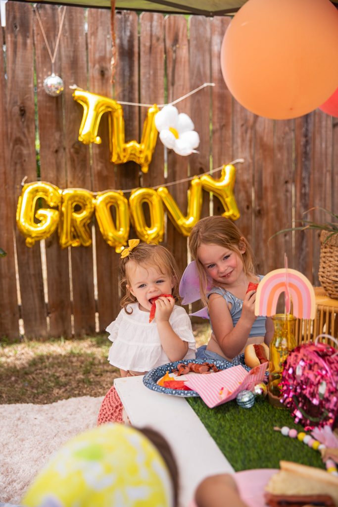 Nicki Odom's daughters at 2nd Birthday Party