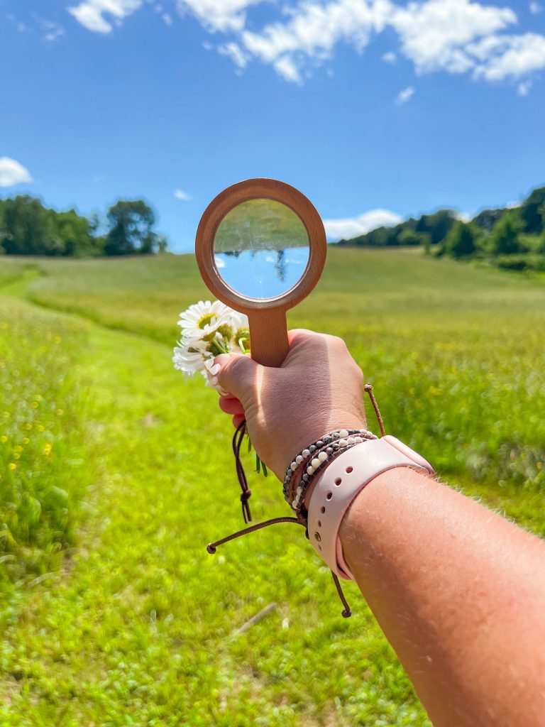 Nicki Odom hiking with Wanderlust Family Retreats in Catskills NY