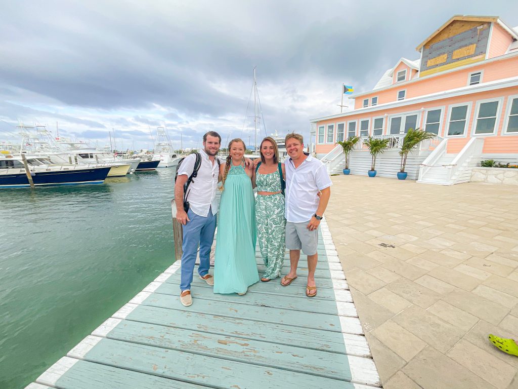Nicki Odom with family in Hope Town Bahamas