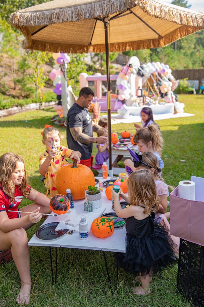 Halloween Ghoul Gang Party pumpkin painting