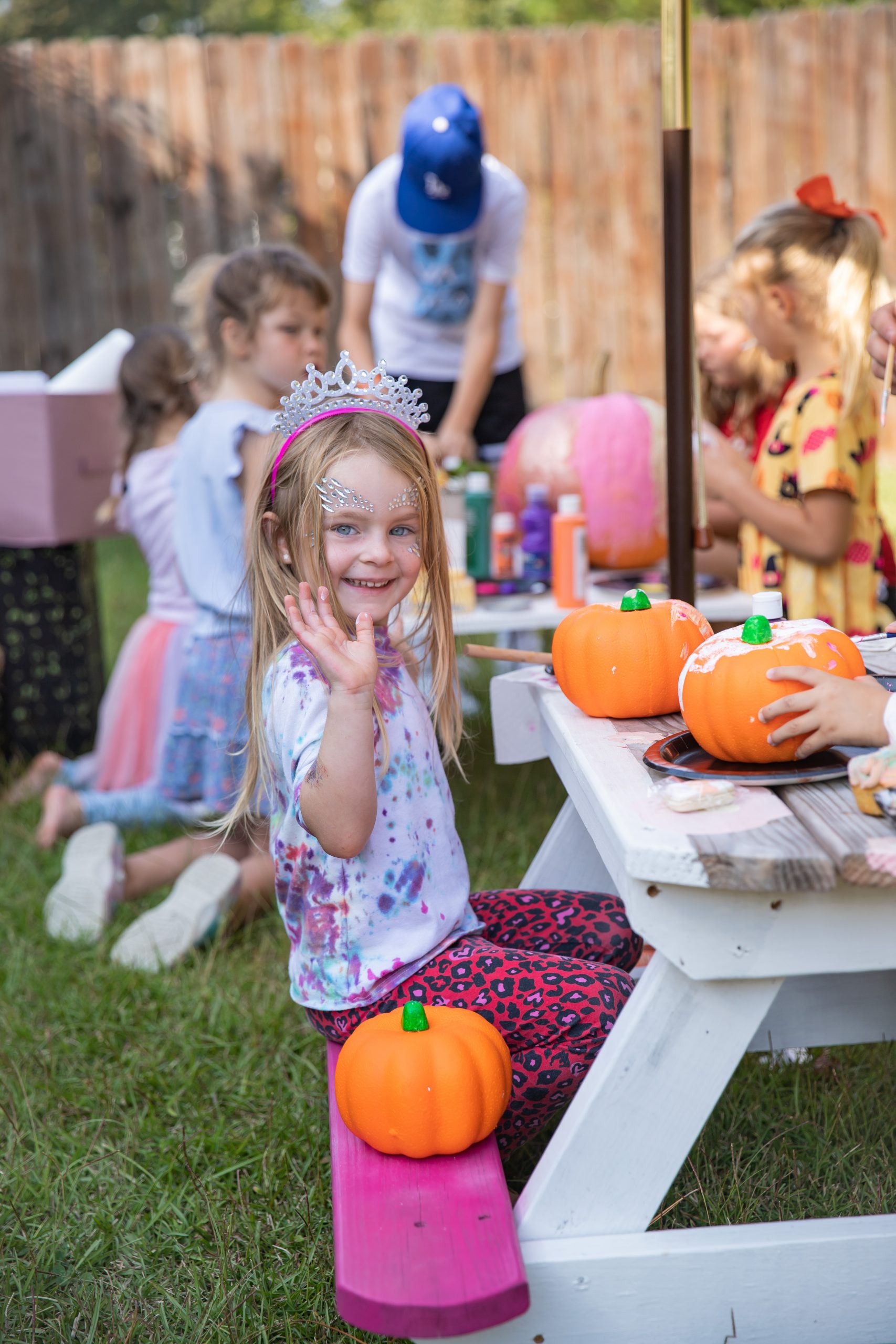 Halloween Ghoul Gang Party pumpkin painting