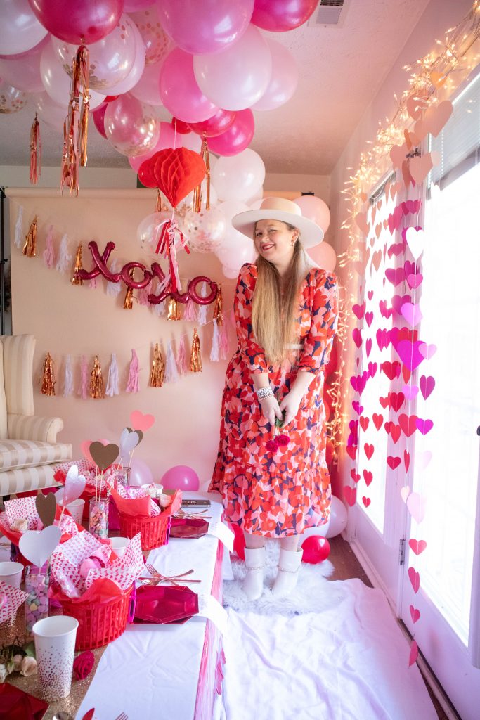 Nicki Odom at her Galentine's day glam bash