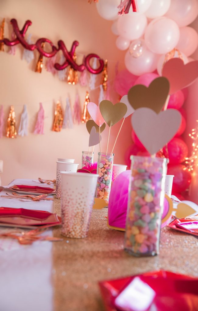 Nicki Odom at her Galentine's day glam bash