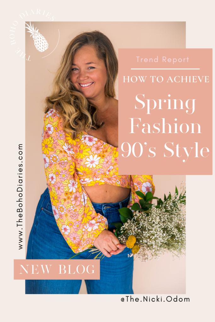 Nicki Odom with Spring Fashion 90s Style