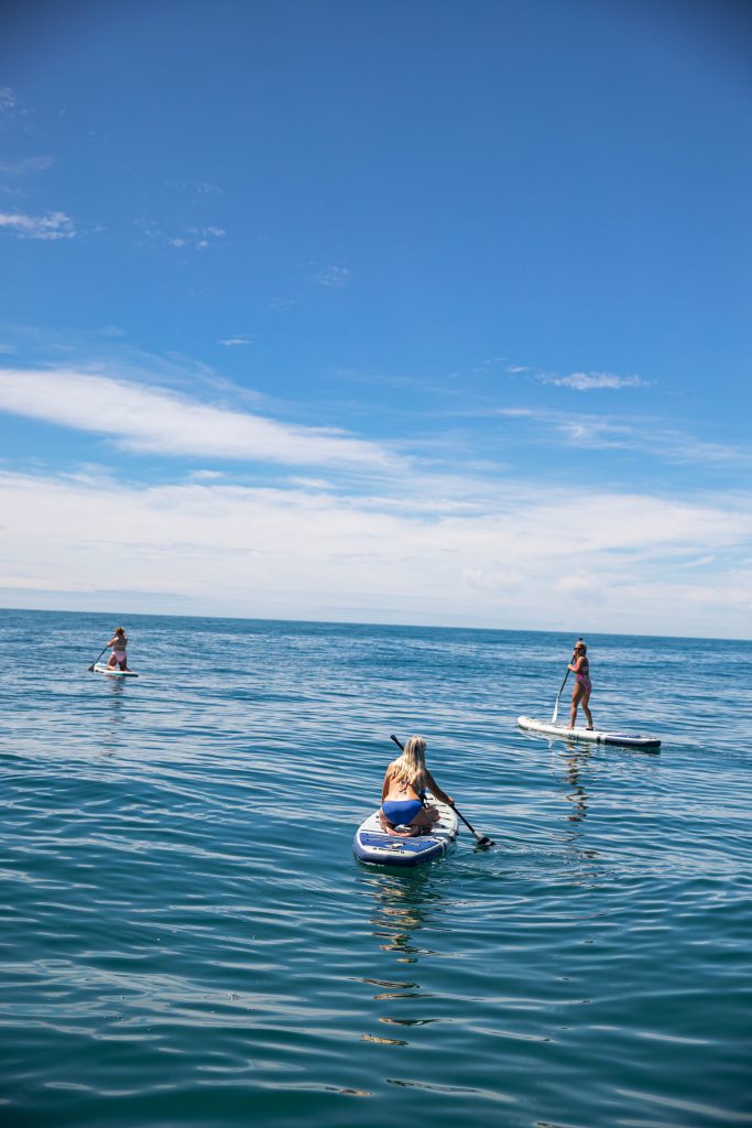 Swimming off of Bald Head Island in the Atlantic Ocean