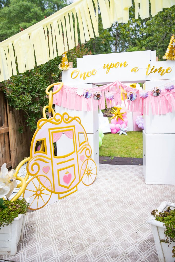 Disney Princess birthday party kids royal entrance