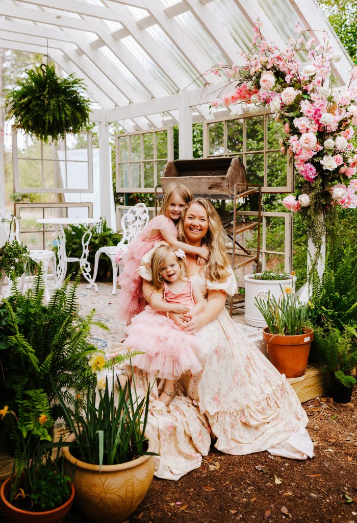 Mother's day photography Nicki Odom with her two daughters