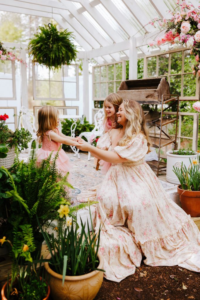 Mother's day photography Nicki Odom with her two daughters