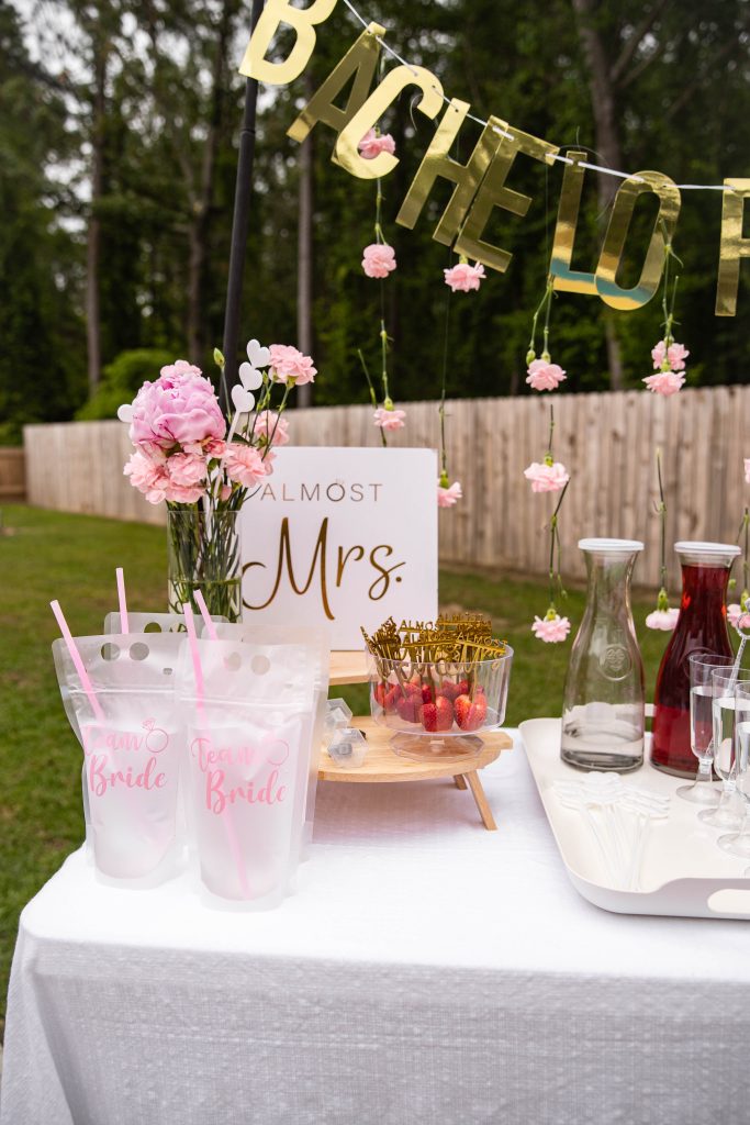 Mimosa bar for Bachelorette Pool Party