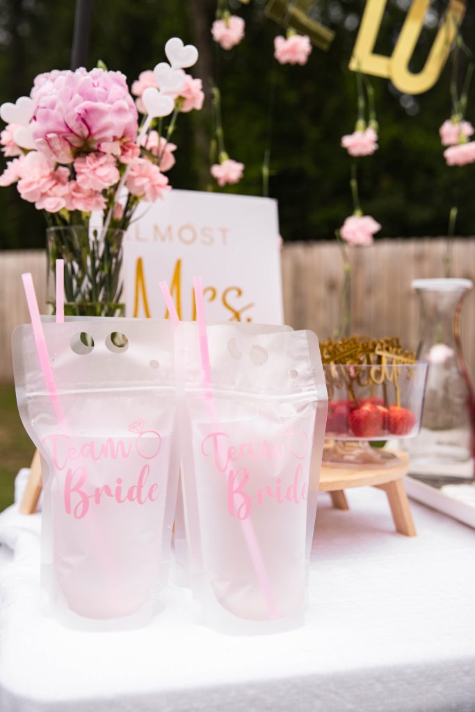 Mimosa bar for Bachelorette Pool Party