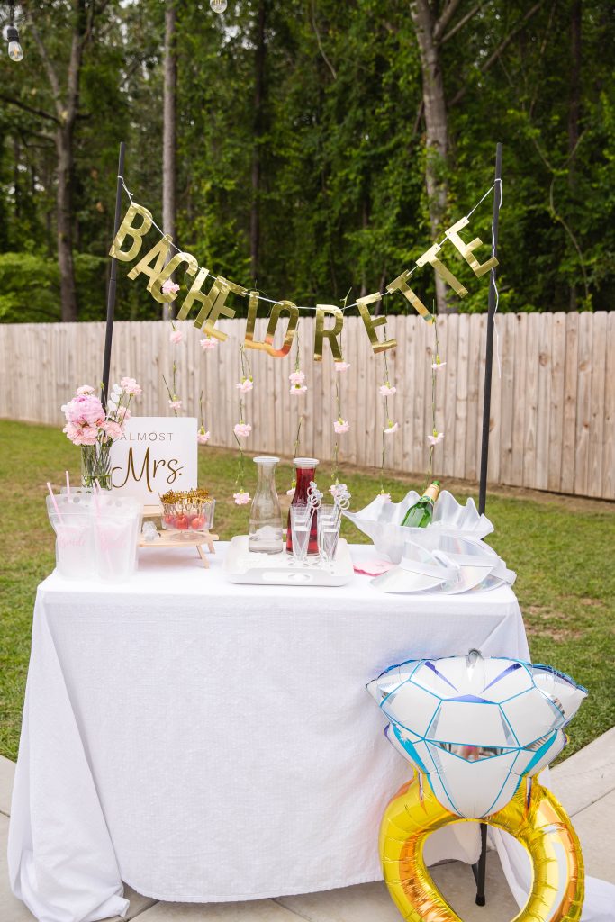 Mimosa bar for Bachelorette Pool Party