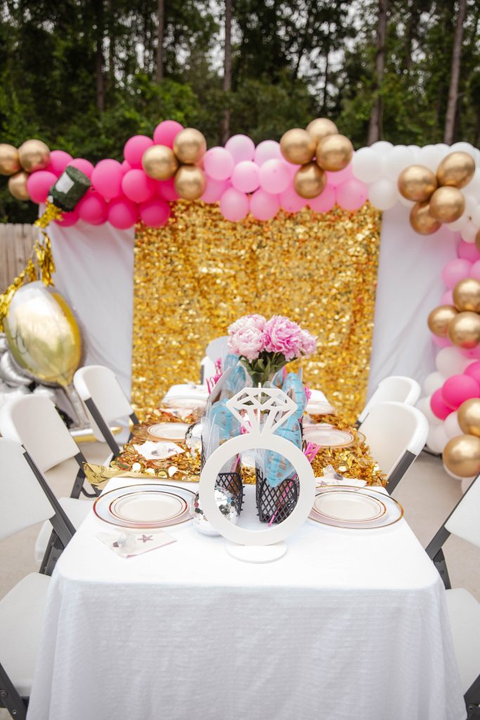 Party Table for Bachelorette Pool Party