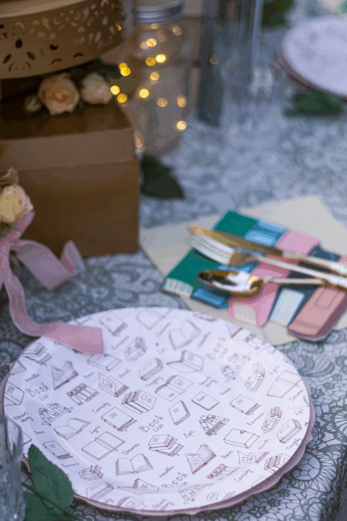 Book Party table decorations
