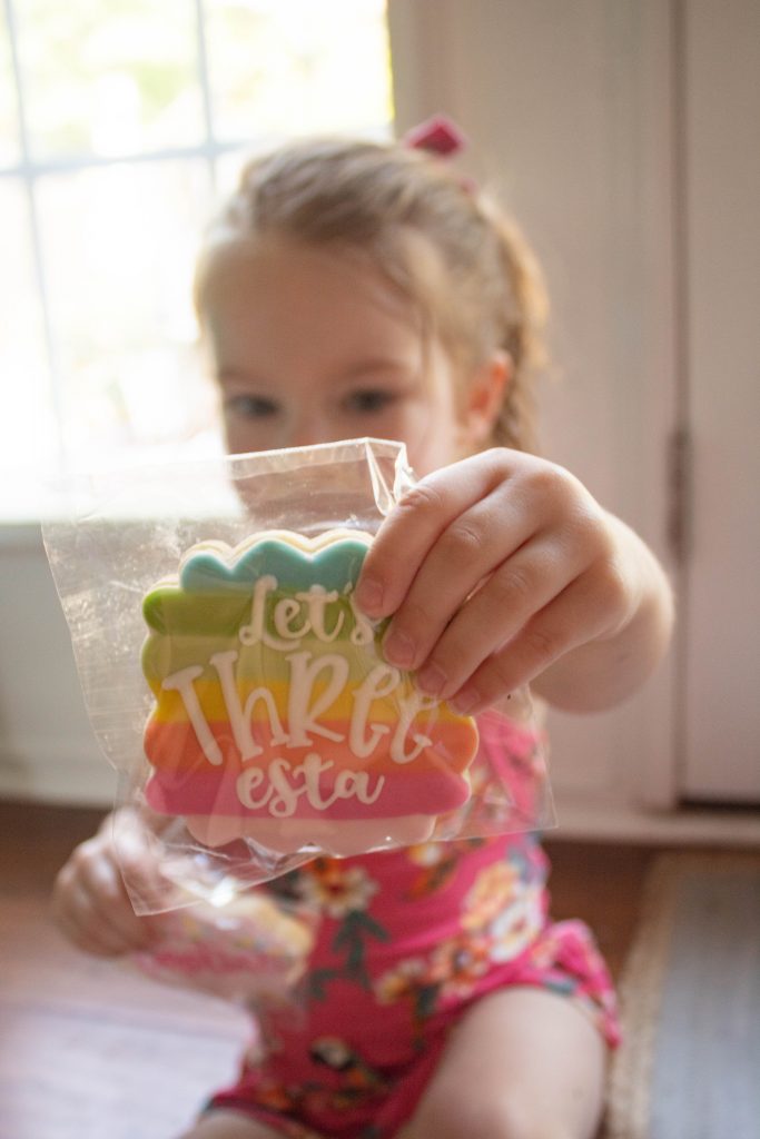 Three Esta Birthday Party Cookies