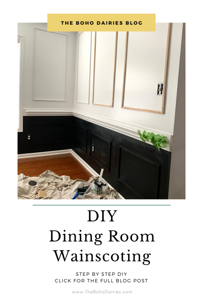DIY Wainscoting Dining Room