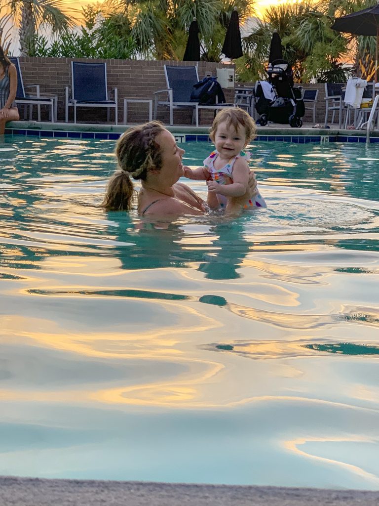 Nicki Odom in Hotel Ballast Swimming Pool Wilmington NC