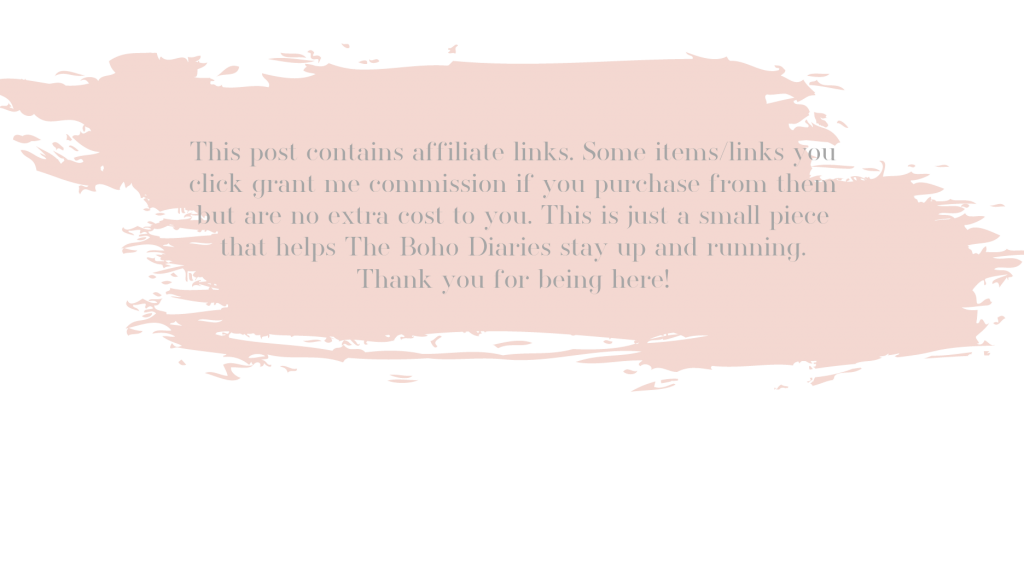 The Boho Diaries Affiliate Disclaimer