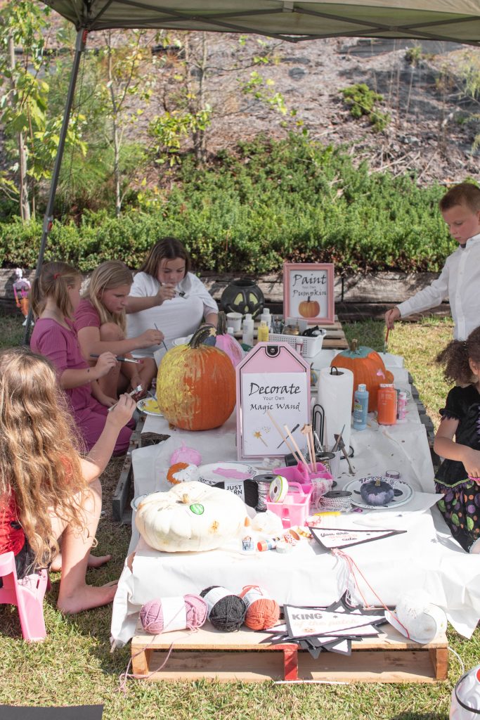 Kids Halloween Party decorate your own pumpkin and magic wand