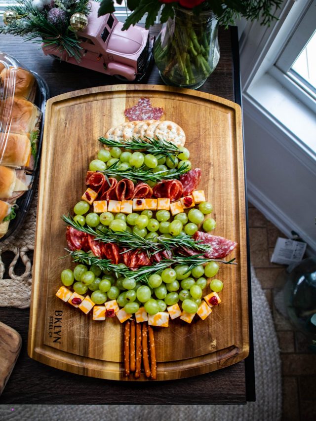 Gingerbread House Making Christmas Party Charcuterie Tree