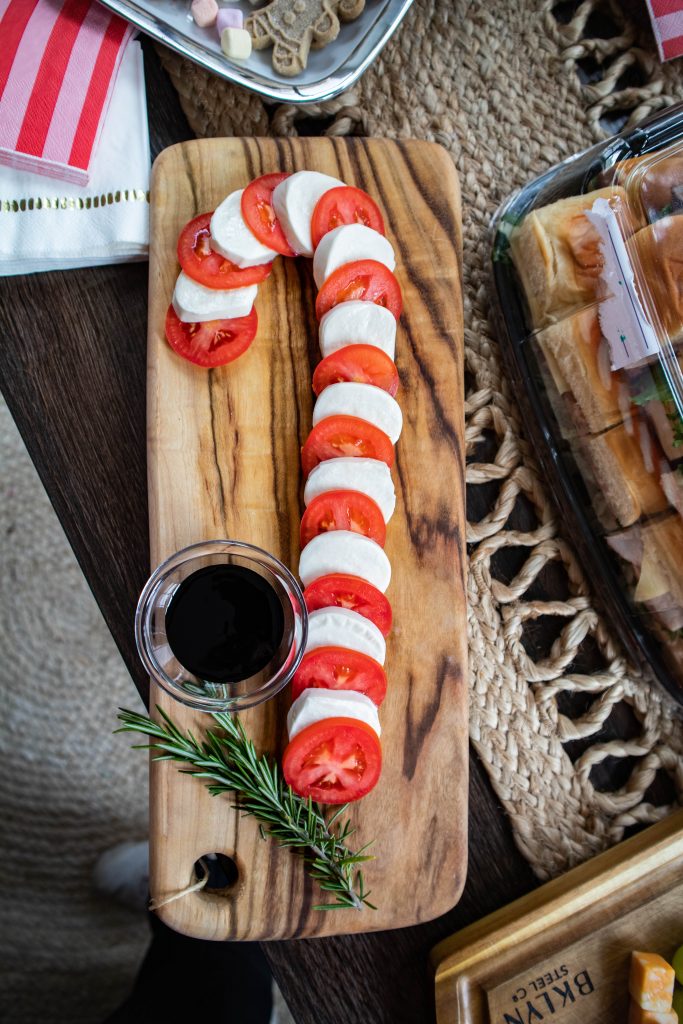 Gingerbread House Making Christmas Party Candy Cane Caprese