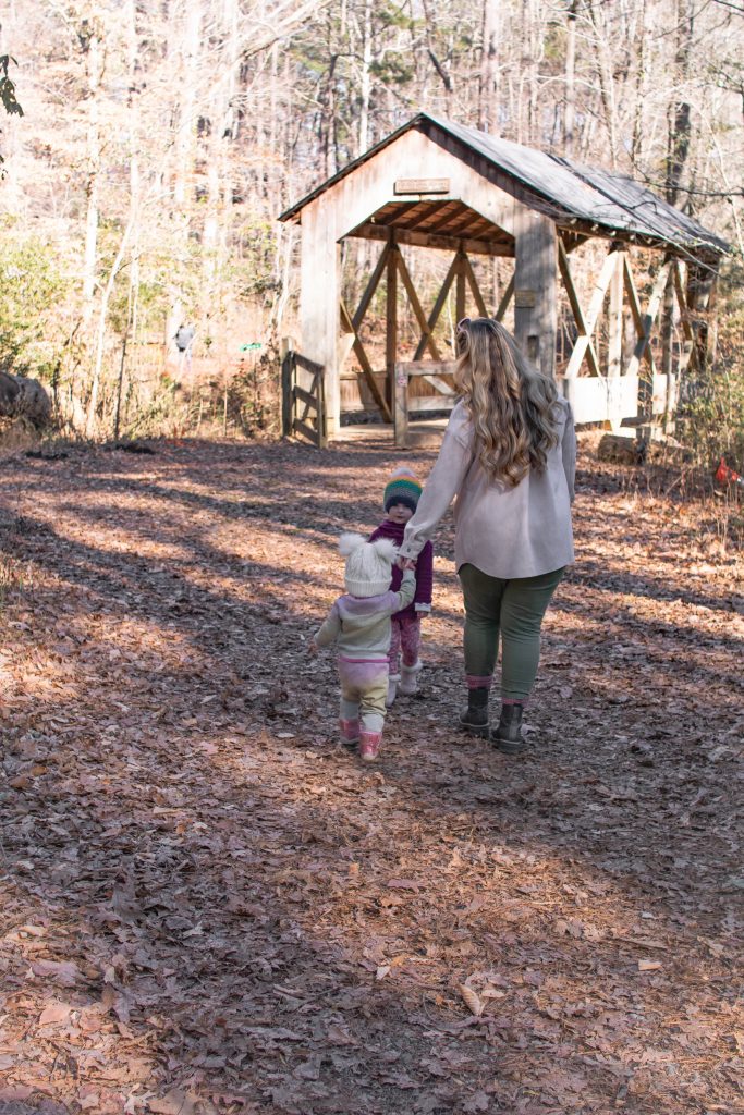 Nicki Odom with Toddler kids at the park