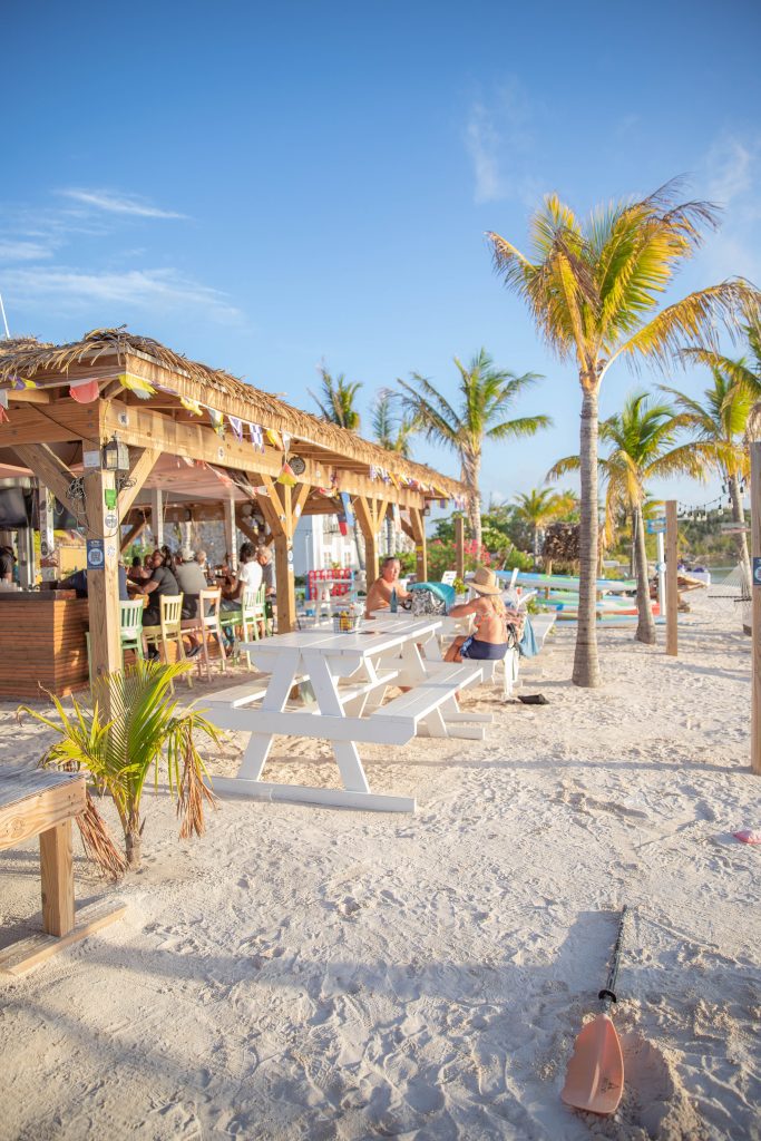 Family Bahamas Vacation In Hope Town Day 1 & 2 - Grabbers Beach Bar in Great Guana Cay Bahamas