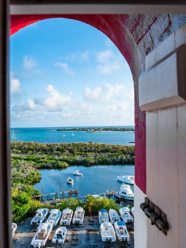From the lighthouse window in Hope Town Bahamas