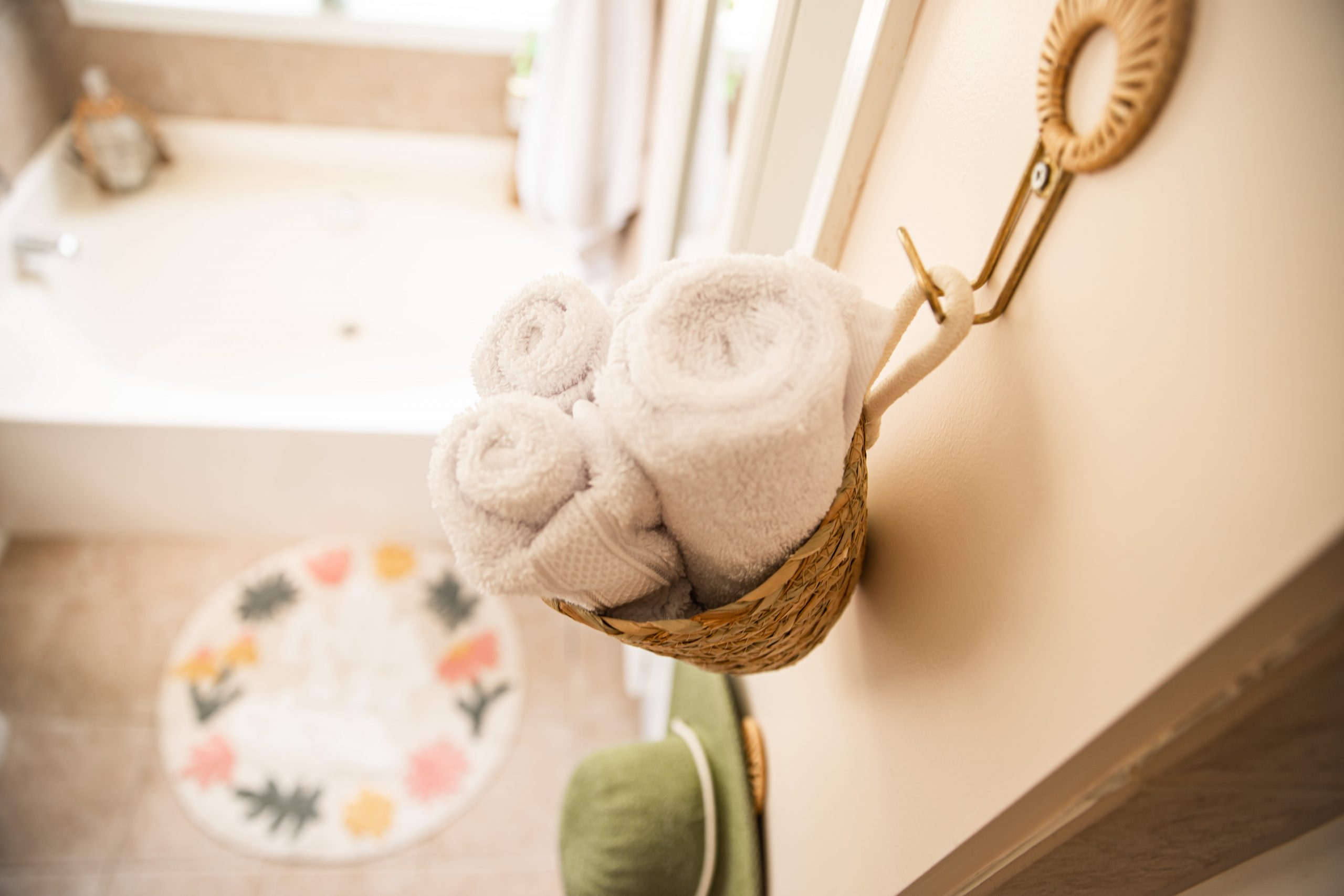 Easy Master Bathroom Makeover Boho Beach style