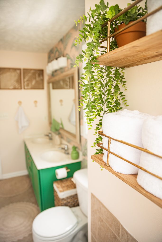 Easy Master Bathroom Makeover Boho Beach style