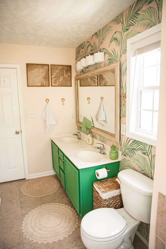 Easy Master Bathroom Makeover Boho Beach style