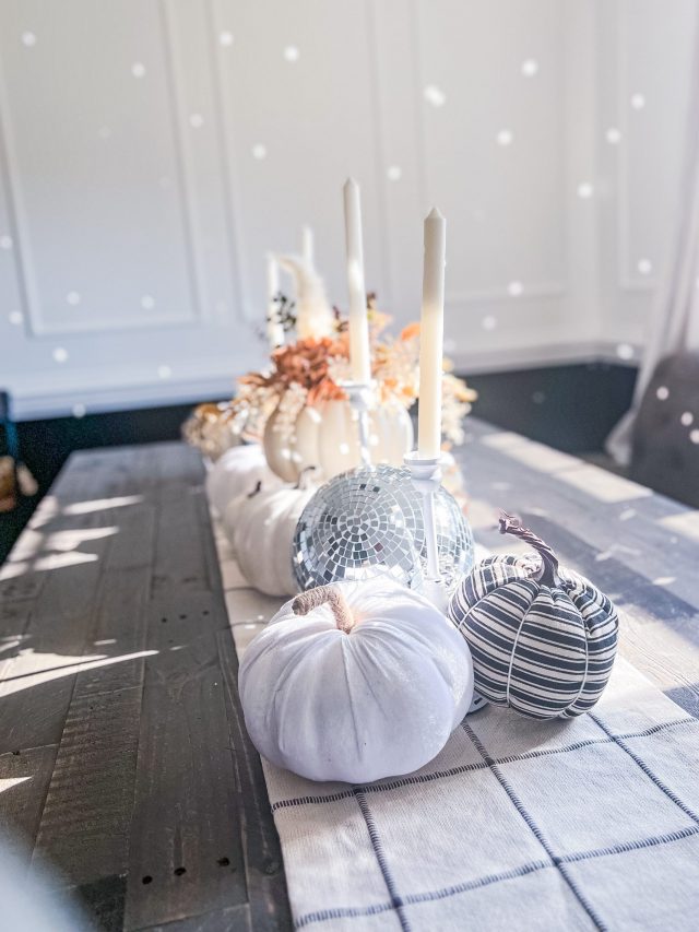 Fall Dining Table Decorating