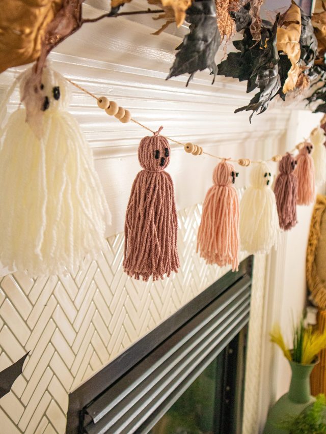 DIY Ghost Yarn Garland