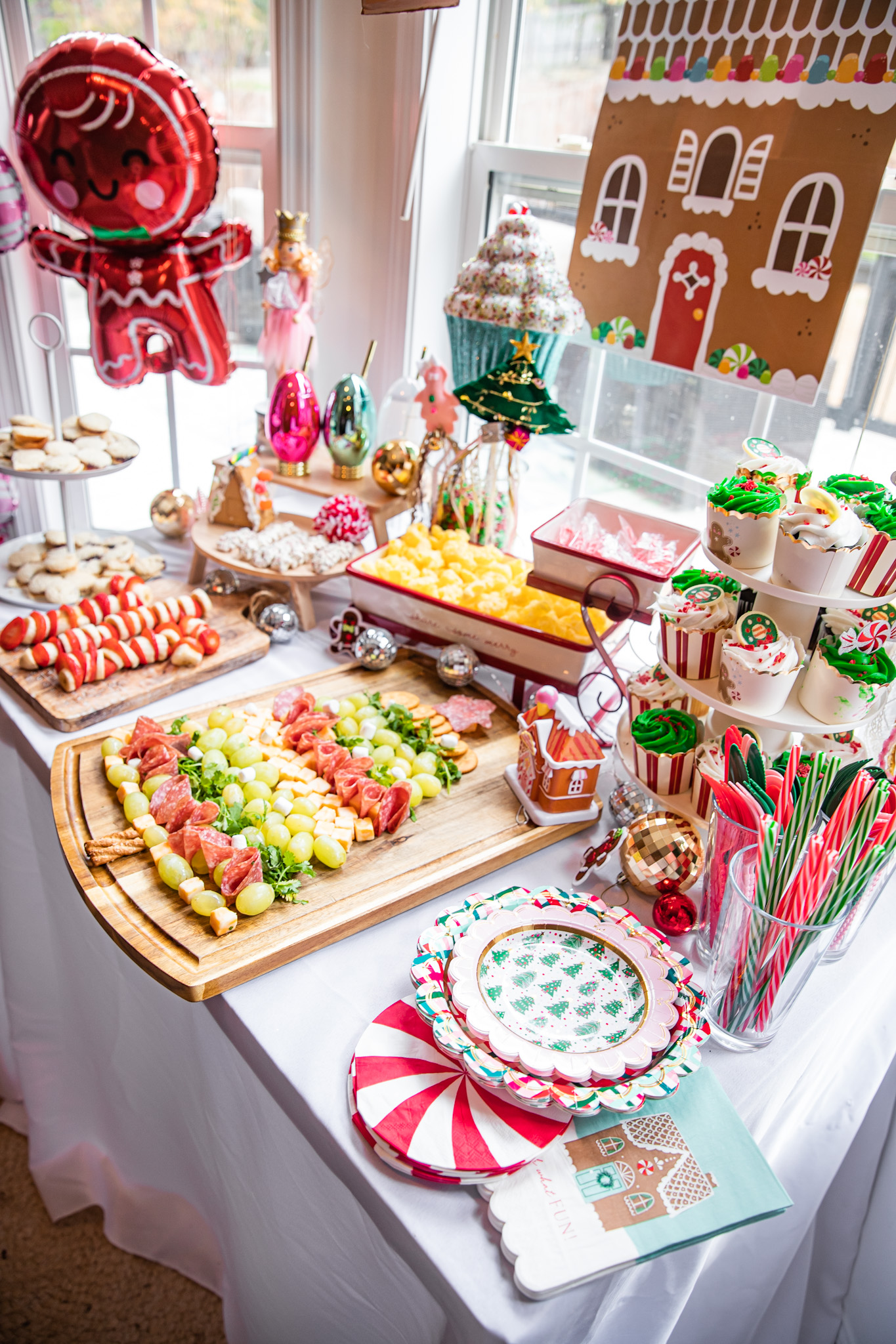Christmas gingerbread house party