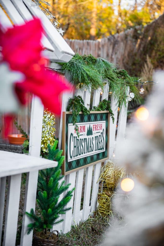 Kids Christmas Tree Farm DIY farm stand