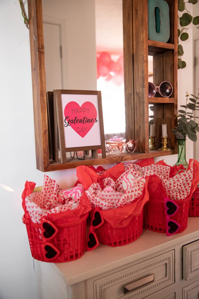 Golden Glam Galentine's Day Party gift bags