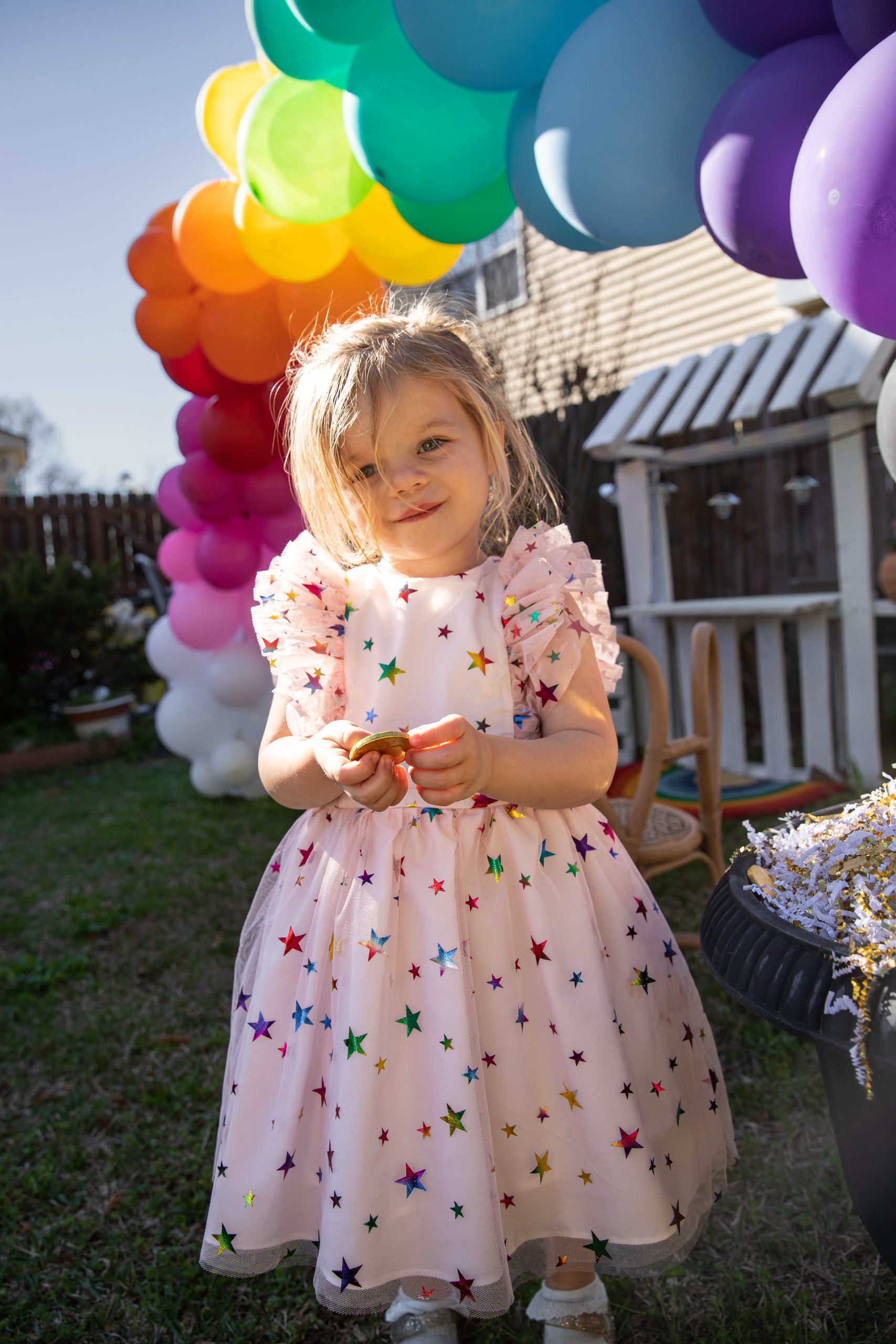 Kids Market St. Patrick's Day Pot Of Gold Toddler in rainbow star dress