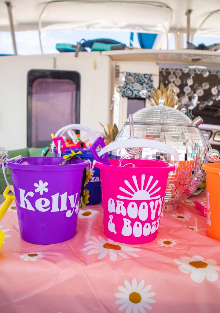 Bachelorette Party on a boat Groovy and Boozy party favors